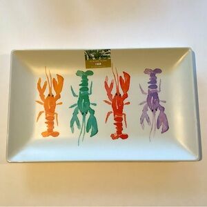 Tommy Bahama Lobster Colorful Melamine Tray Platter New